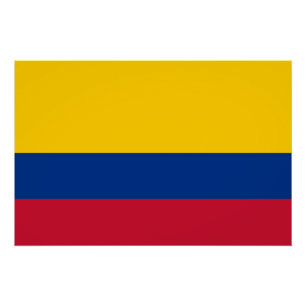 Flagge Kolumbiens Poster