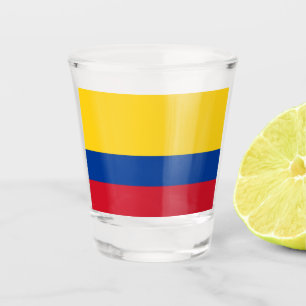 Flagge Kolumbiens Schnapsglas