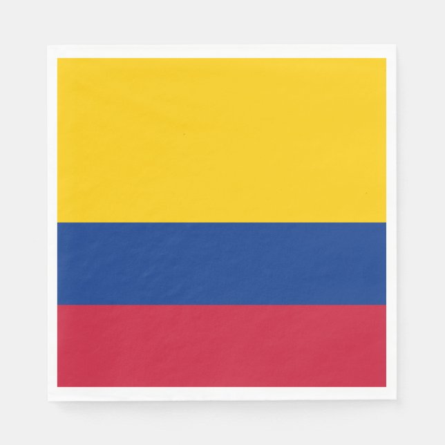 Flagge Kolumbiens Serviette (Vorderseite)