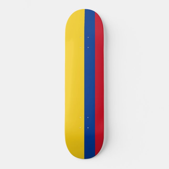 Flagge Kolumbiens Skateboard (Vorderseite)