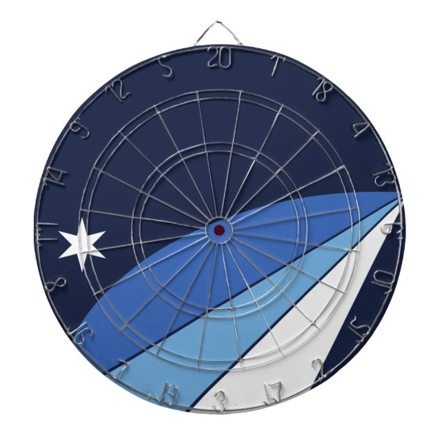 Flagge Kolumbiens (South Carolina) Dartscheibe (vorne)