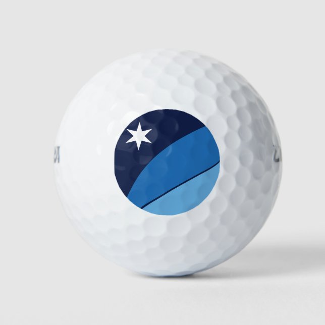 Flagge Kolumbiens, South Carolina Golfball (Vorderseite)