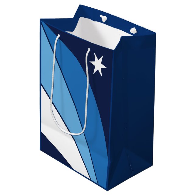 Flagge Kolumbiens, South Carolina Mittlere Geschenktüte (Vorderseite Schrägansicht)