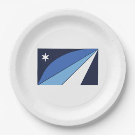 Flagge Kolumbiens (South Carolina) Pappteller