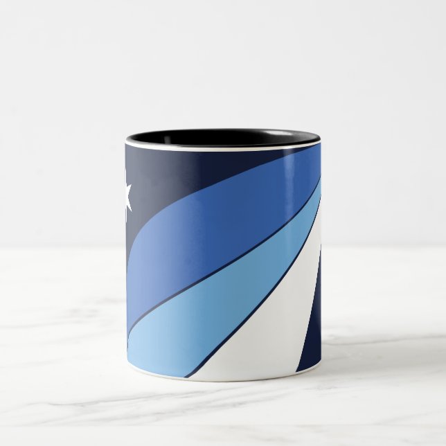 Flagge Kolumbiens (South Carolina) Zweifarbige Tasse (Mittel)