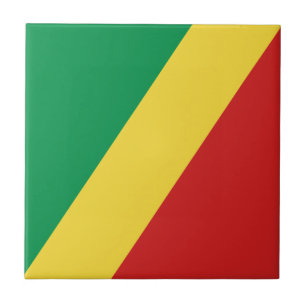 Flagge Kongo-Brazzaville Keramikfliese