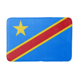 Flagge Kongo Kinshasa Badematte