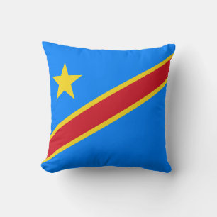 Flagge Kongo Kinshasa Kissen