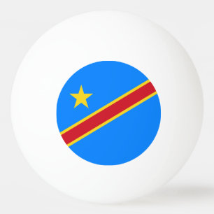 Flagge Kongo Kinshasa Tischtennisball