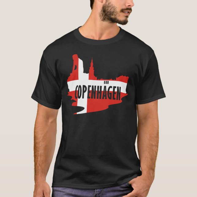 Flagge Kopenhagen T-Shirt (Vorderseite)