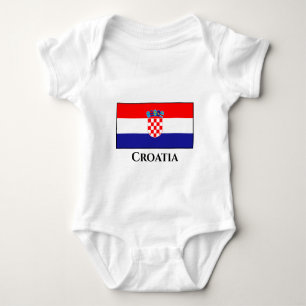 Flagge Kroatiens Baby Strampler