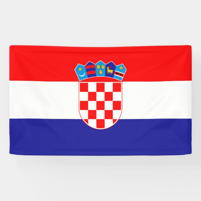 Flagge Kroatiens Banner (Horizontal)