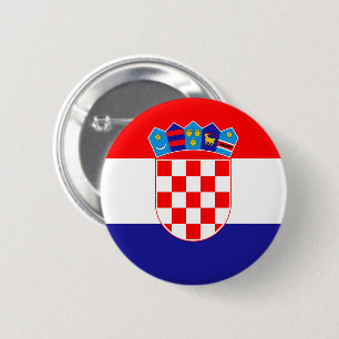 Flagge Kroatiens Button