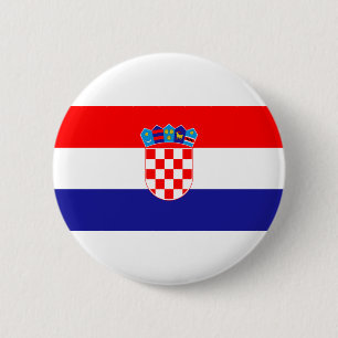 Flagge Kroatiens Button