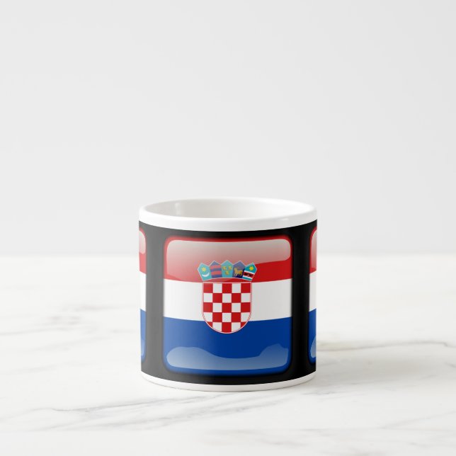Flagge Kroatiens Espressotasse (Vorderseite)