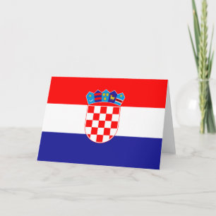 Flagge Kroatiens Karte