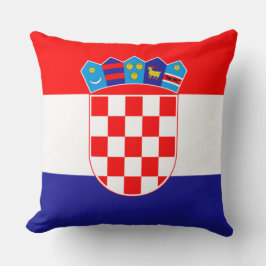 Flagge Kroatiens Kissen