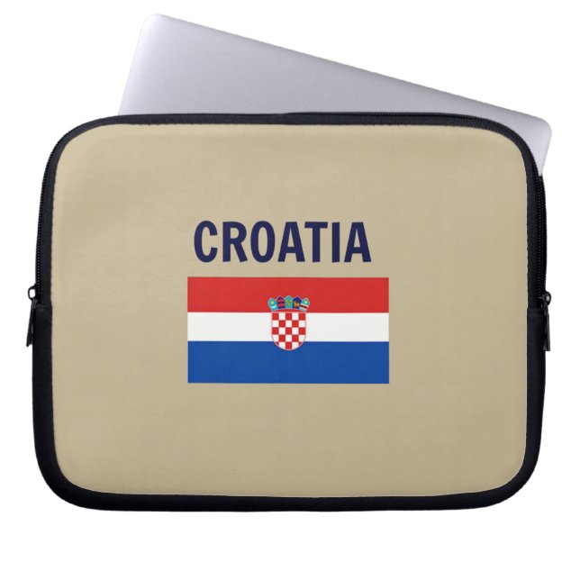 Flagge Kroatiens - Laptop-Sieb Laptopschutzhülle (Vorderseite)