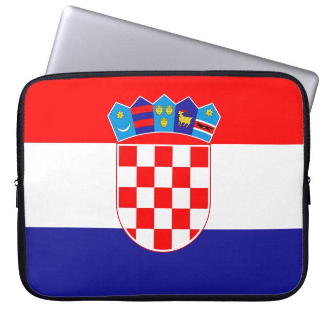 Flagge Kroatiens Laptopschutzhülle (Vorderseite)