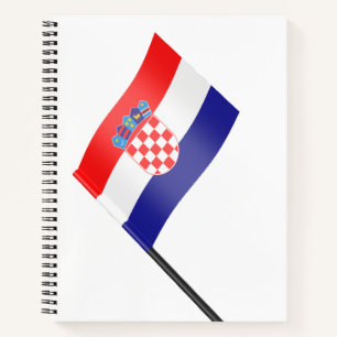Flagge Kroatiens Notizbuch
