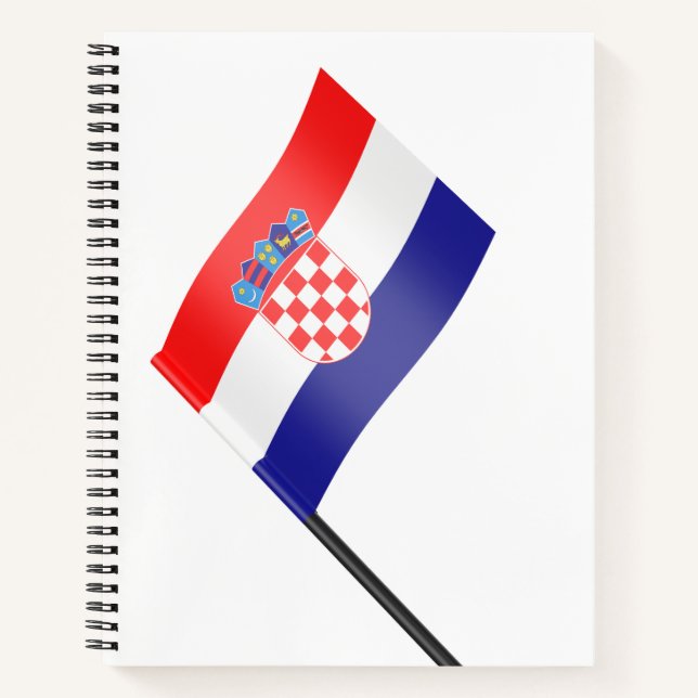 Flagge Kroatiens Notizbuch (Vorderseite)