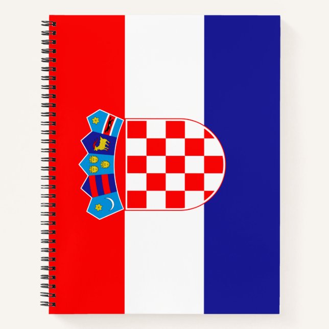 Flagge Kroatiens Notizbuch (Vorderseite)