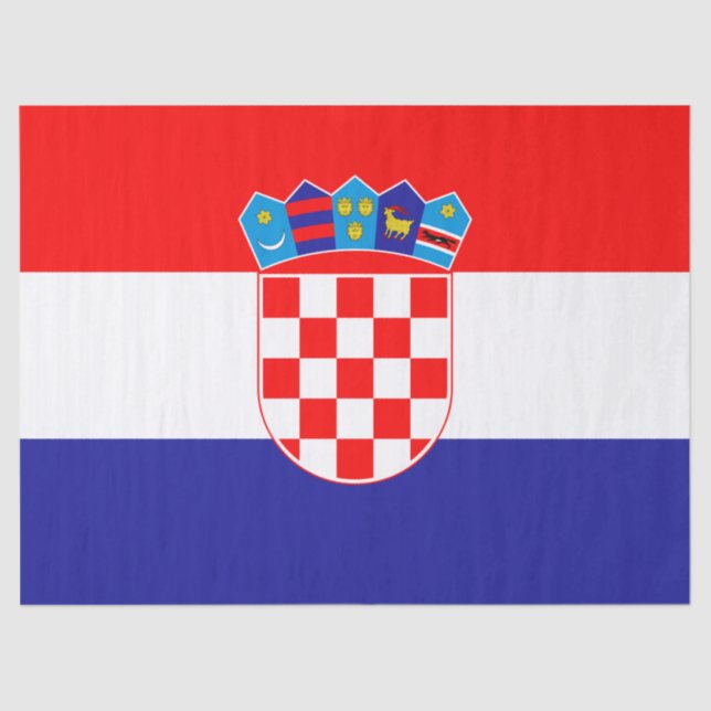 Flagge Kroatiens Seidenpapier (Vorderseite)