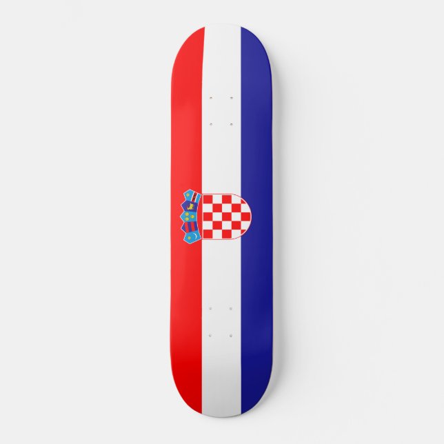 Flagge Kroatiens Skateboard (Vorderseite)