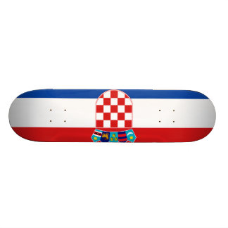Flagge Kroatiens Skateboard