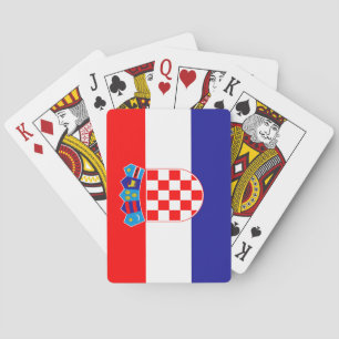Flagge Kroatiens Spielkarten