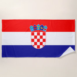 Flagge Kroatiens Strandtuch