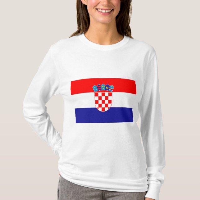 Flagge Kroatiens T-Shirt (Vorderseite)