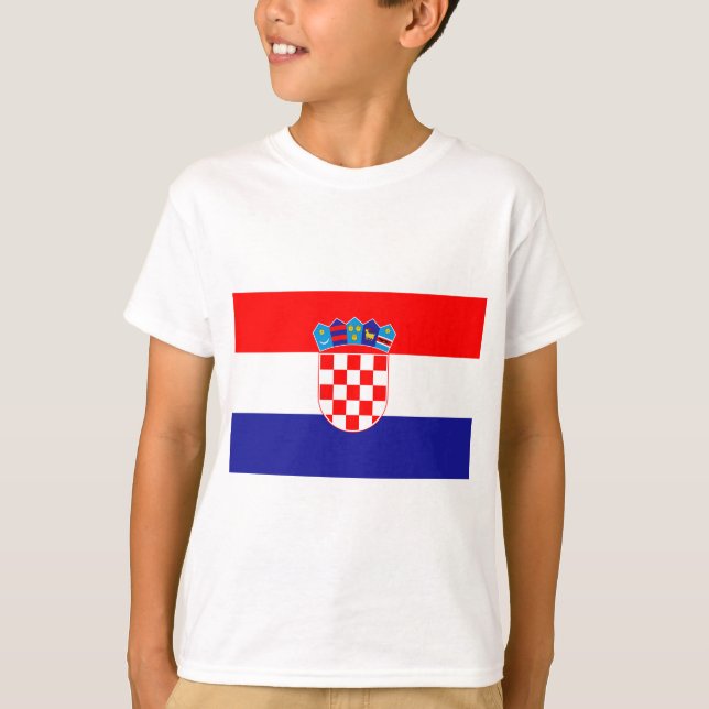 Flagge Kroatiens T-Shirt (Vorderseite)