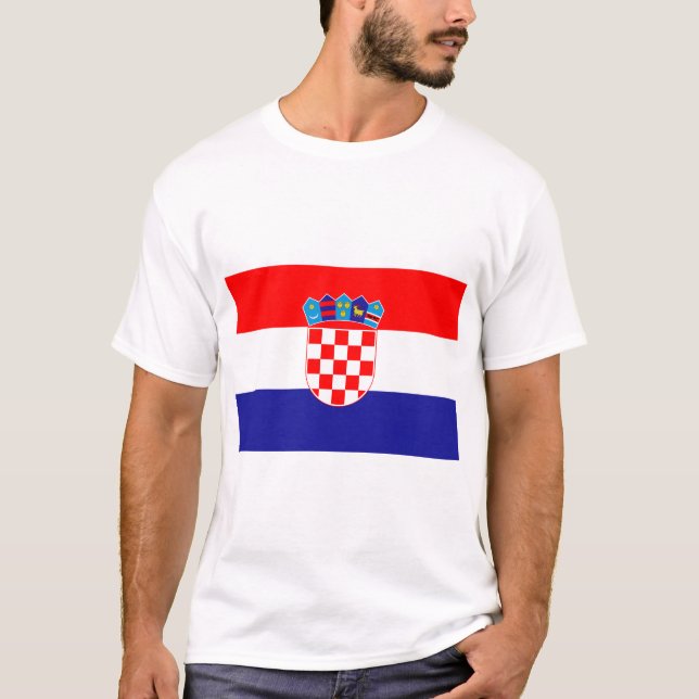 Flagge Kroatiens T-Shirt (Vorderseite)