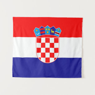 Flagge Kroatiens Wandteppich