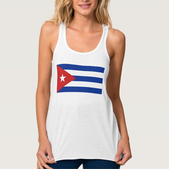  Flagge Kubas - Bandera de Cuba  Tank Top (Vorderseite)
