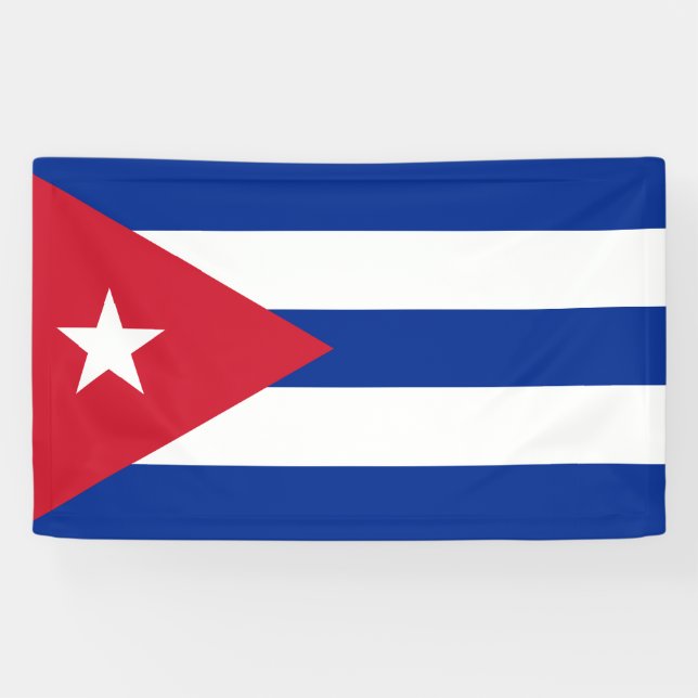 Flagge Kubas Banner (Horizontal)
