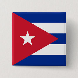 Flagge Kubas Button