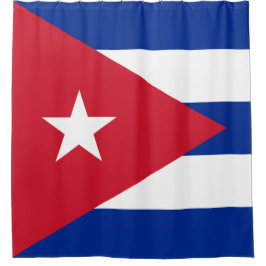 Flagge Kubas Duschvorhang