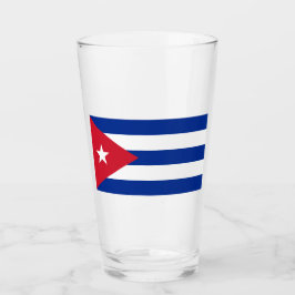 Flagge Kubas Glas
