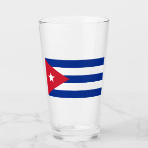 Flagge Kubas Glas