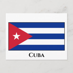 Flagge Kubas (Kuba) Postkarte