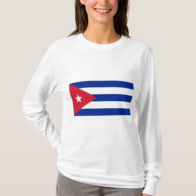 Flagge Kubas T-Shirt (Vorderseite)