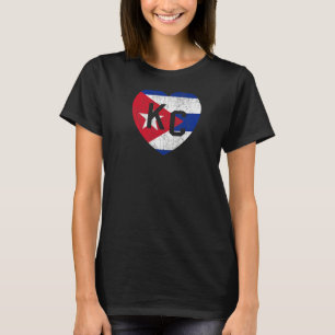 Flagge Kubas Weltreligenflagge KC Herz Kansas Stad T-Shirt