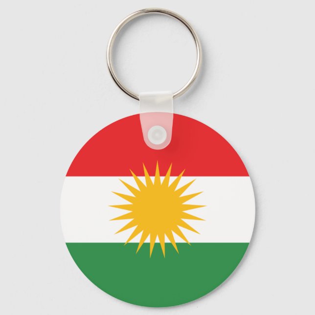 Flagge Kurdistans (Alay Kurdistan oder Alaya Rengî Schlüsselanhänger (Vorderseite)