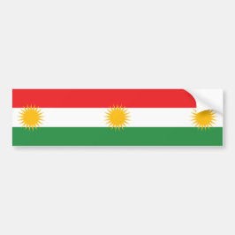 Flagge Kurdistans Autoaufkleber
