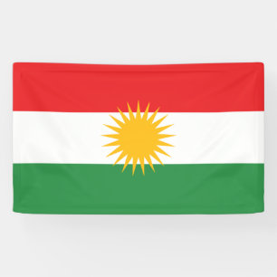 Flagge Kurdistans Banner