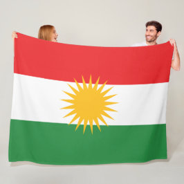 Flagge Kurdistans Fleecedecke