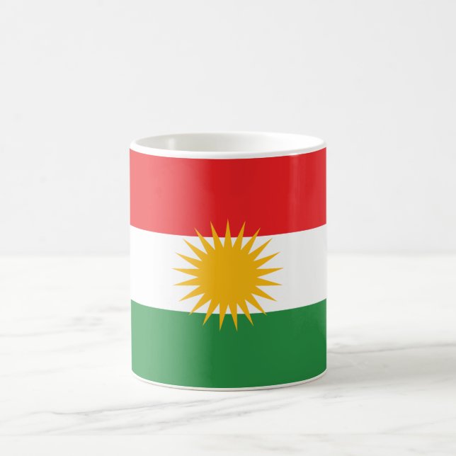 Flagge Kurdistans Kaffeetasse (Mittel)