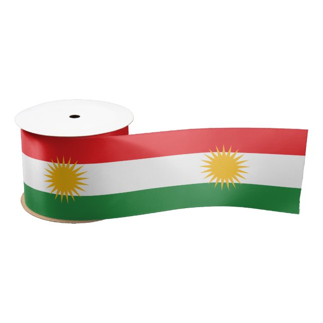 Flagge Kurdistans Satinband (Spule)